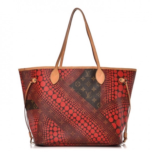 Louis Vuitton Handbags - Louis Vuitton Kusama Neverfull MM Red